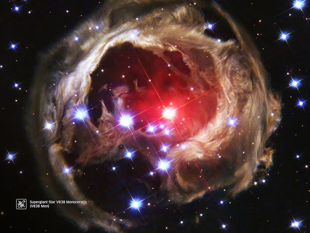 Supergiant Star V838 Monocerotis / (V838 Mon) — NASA Hubble Space Telescope — space poster
