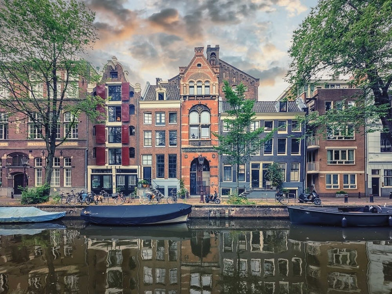 Sunset In Amsterdam