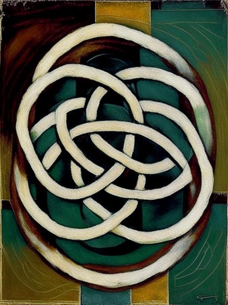 Celtic Knot Symbol Abstract Painting
