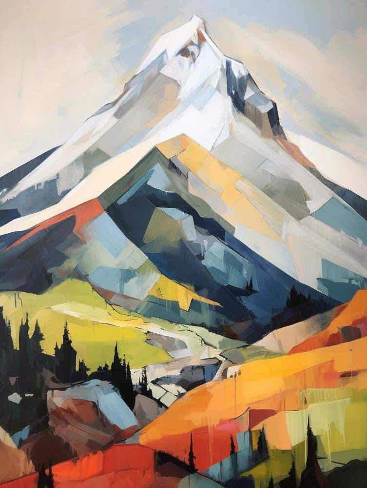 Mount Fairweather Usa 2 Mountain Painting