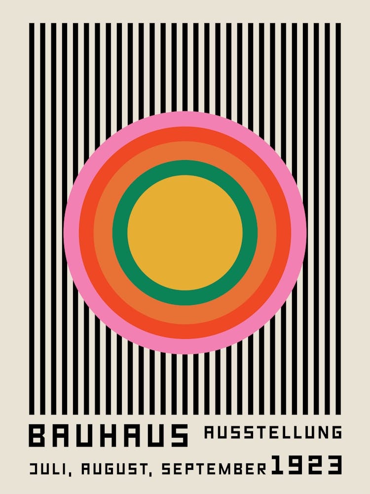Colorful Bauhaus Geometric