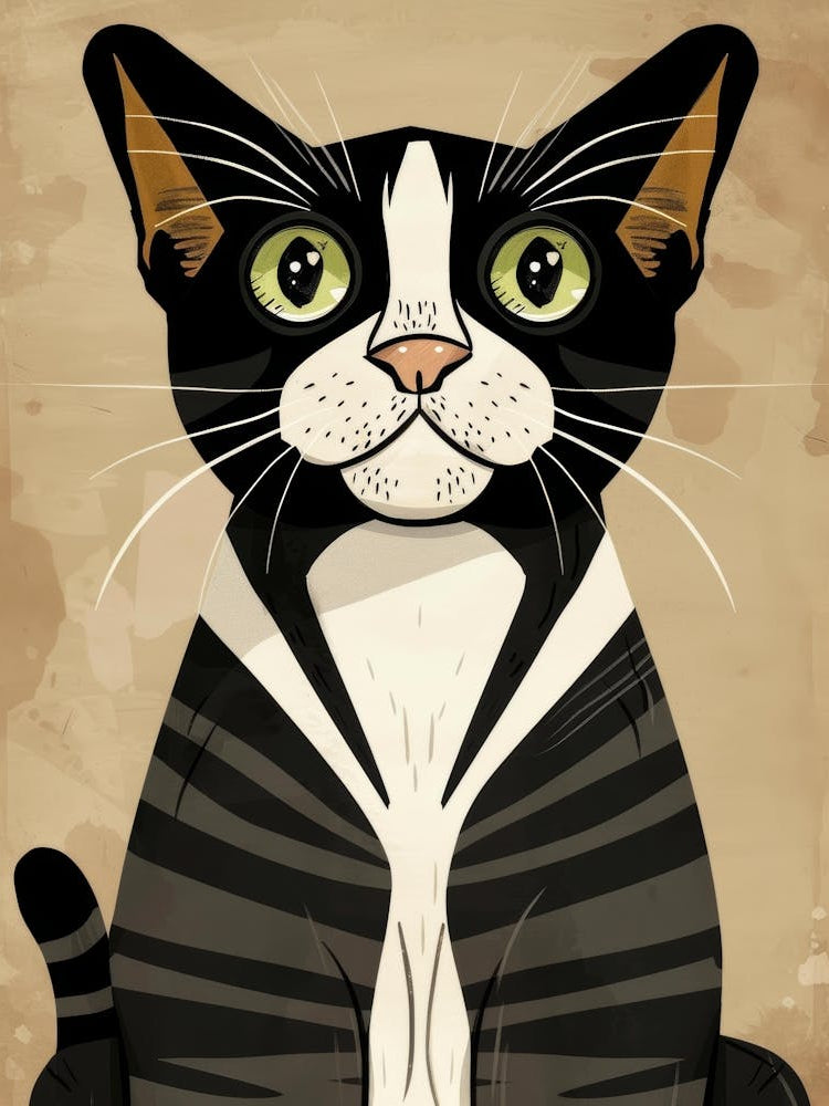 Black And White Cat 22