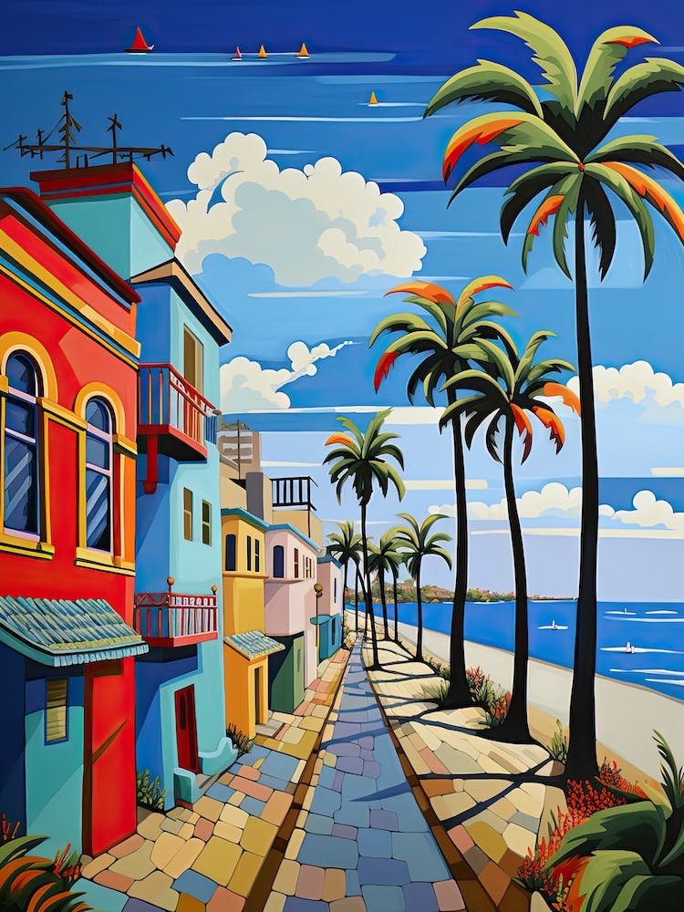 Long Beach, California, Matisse And Rousseau Style 2