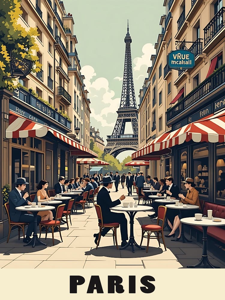 Paris Vintage Travel Poster 28