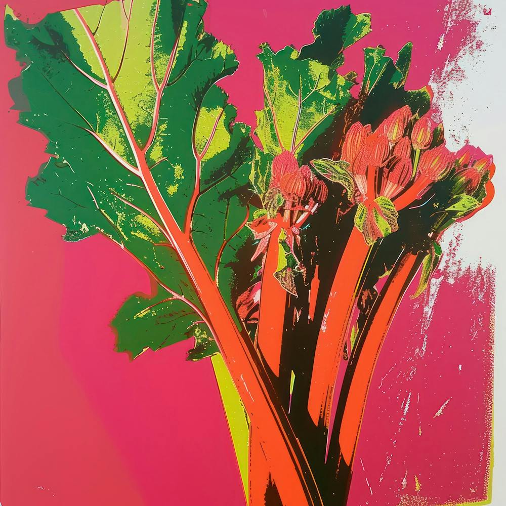 Rhubarb Pop Art 4