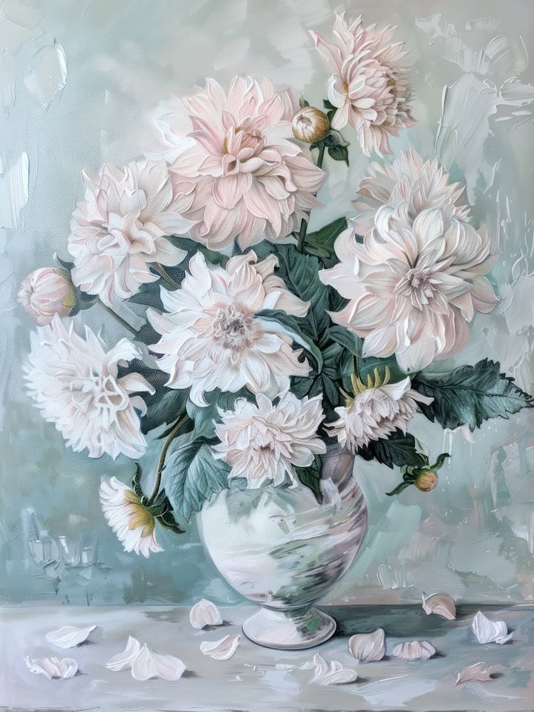 A World Of Flowers Dahlia 1 Painting