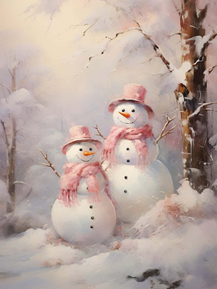 Snowman Couple