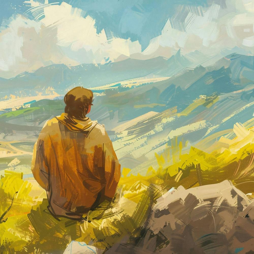 Man In The Mountains