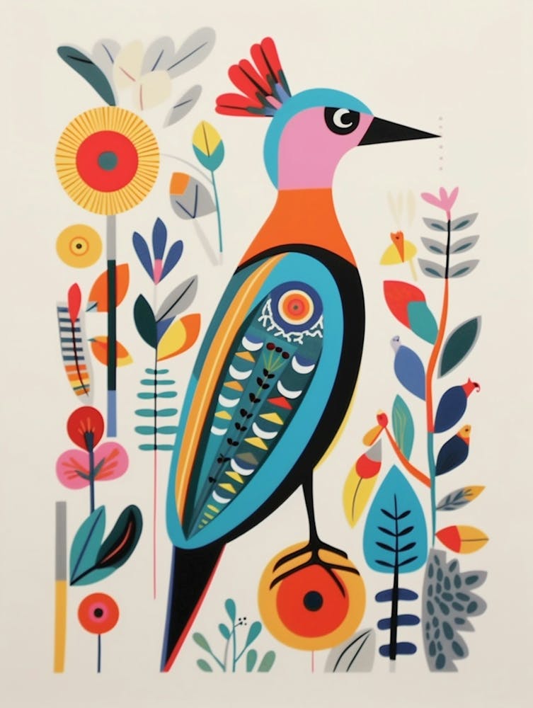 Colourful Scandi Bird Partridge 3