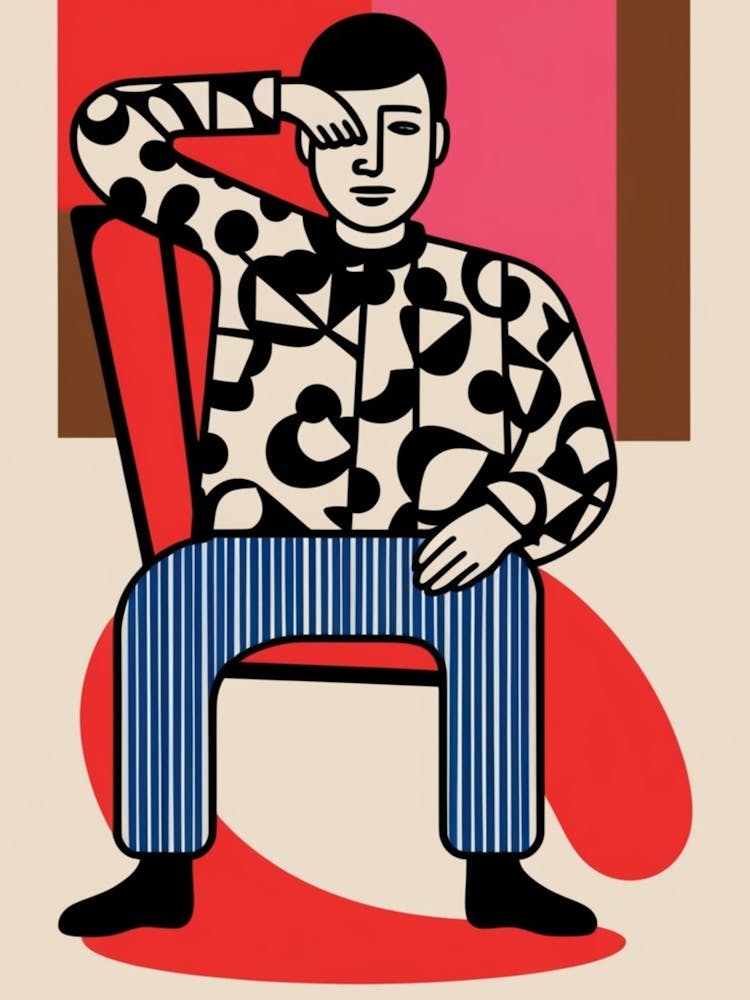 Man Sitting In Chair