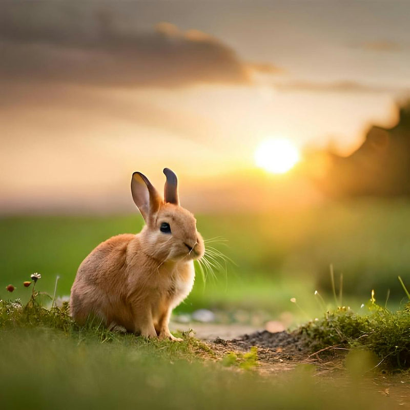 Rabbit At Sunset