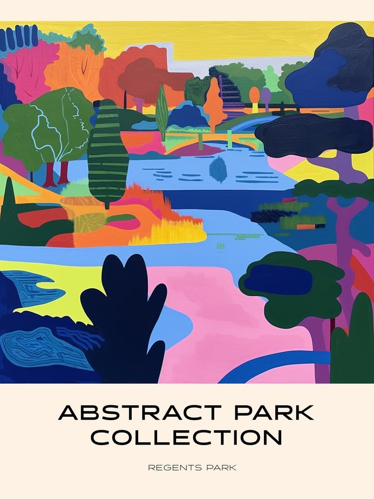 Abstrakte Parkkollektion Poster Regents Park London 2