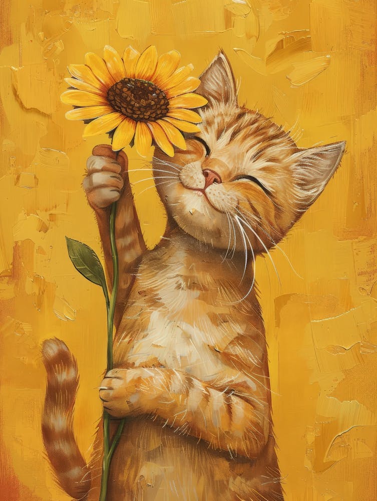 Sunflower Cat