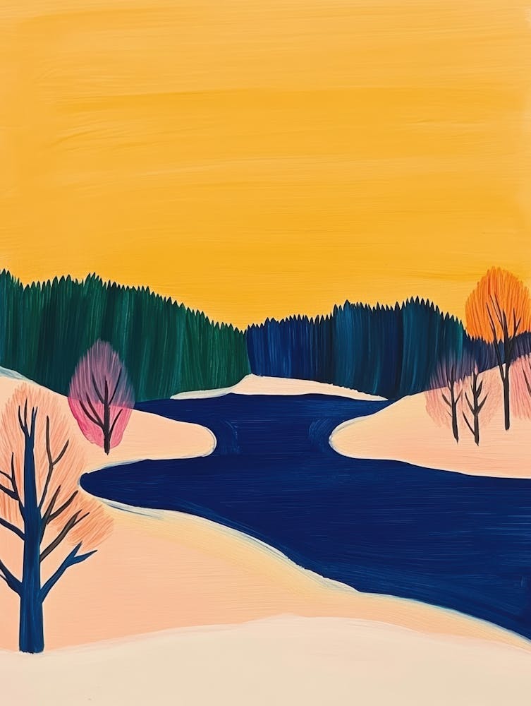 Winter Landscape Painting 2