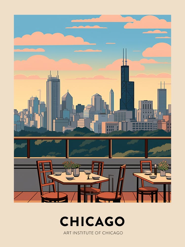 Art Institute Of Chicago Chicago Travel Poster