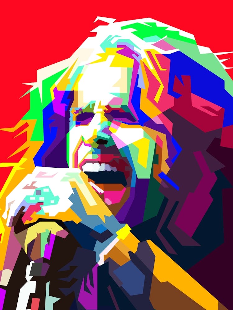 Steven Tyler Aerosmith Singer Classic Rock WPAP Style Illustration Trending Now