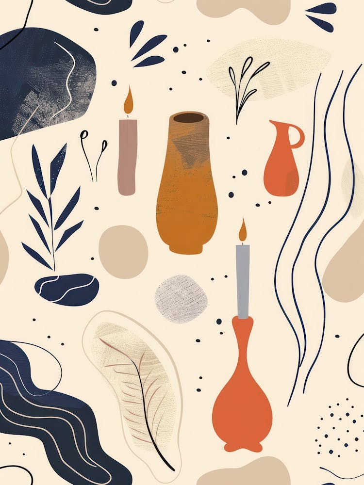 Abstract Objects Collection Flat Illustration 6