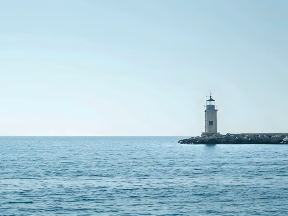 Lighthouse In The Sea
