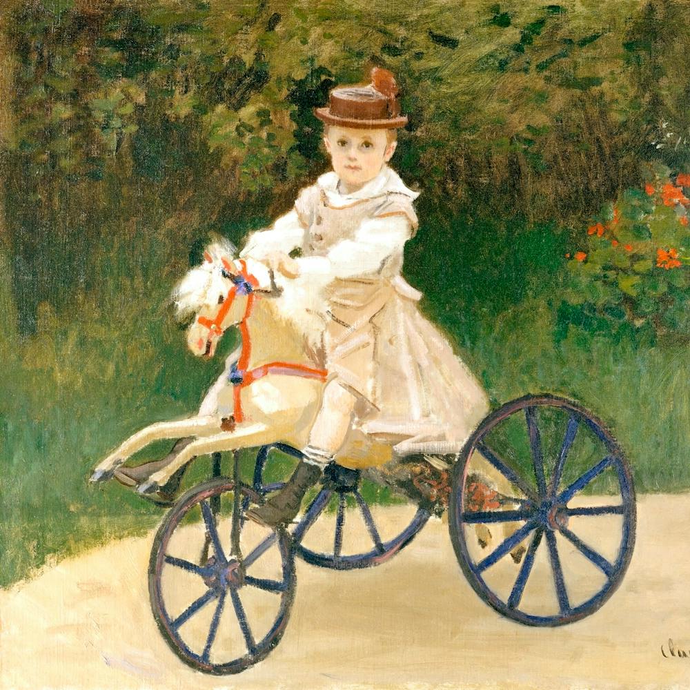 Jean Monet On His Hobby Horse (1872) By Claude Monet