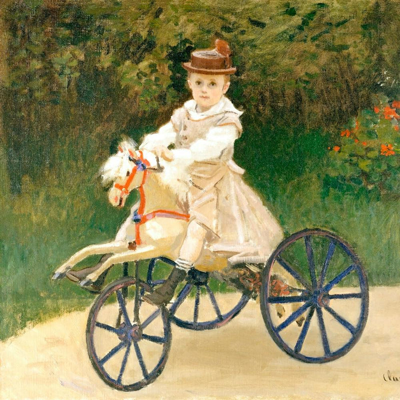 Jean Monet On His Hobby Horse (1872) von Claude Monet