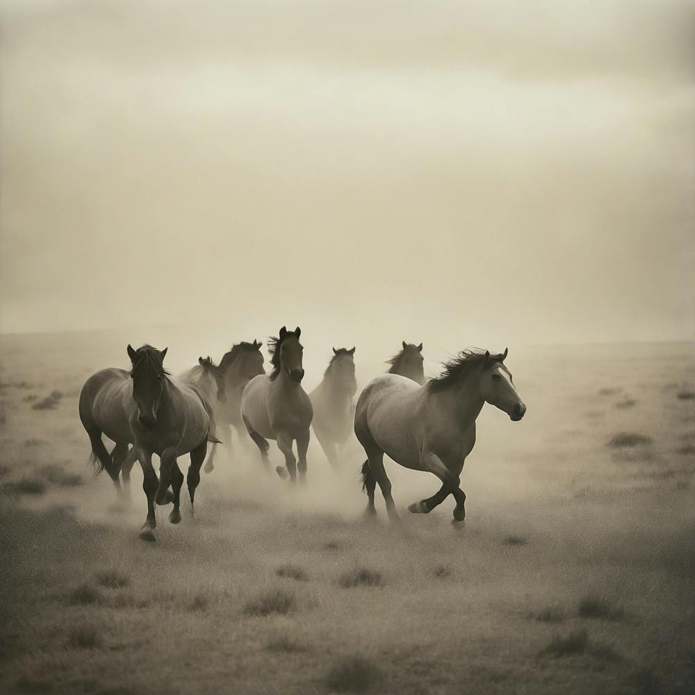 Horses wild and free