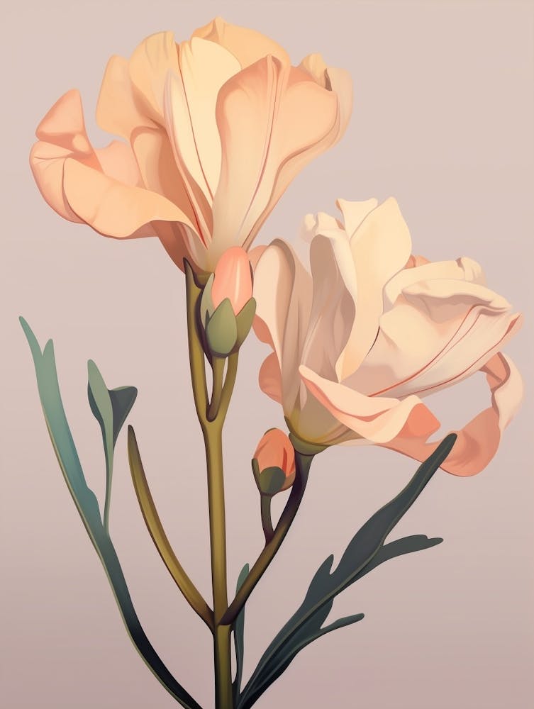 Floral Illustration Freesia 1