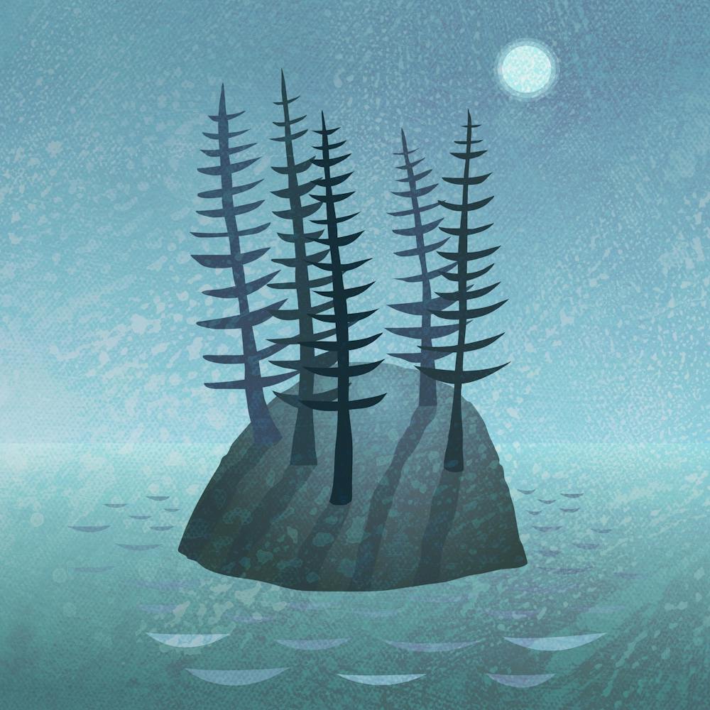 Island Of Pines in Moonlight