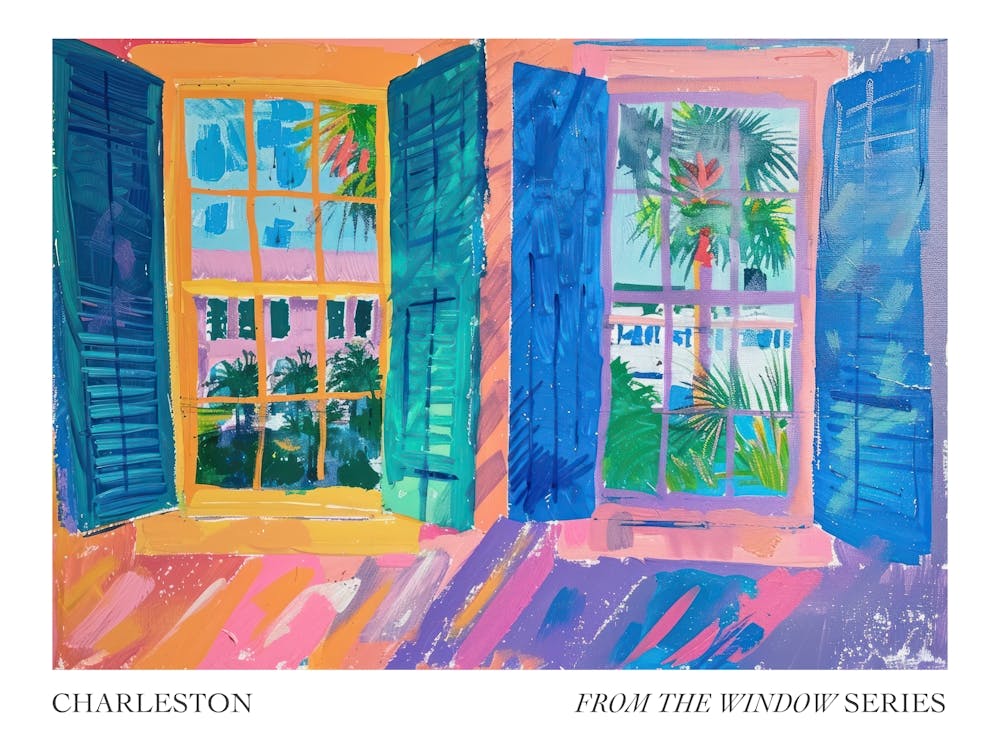 Charleston From The Window Series Poster Painting 3