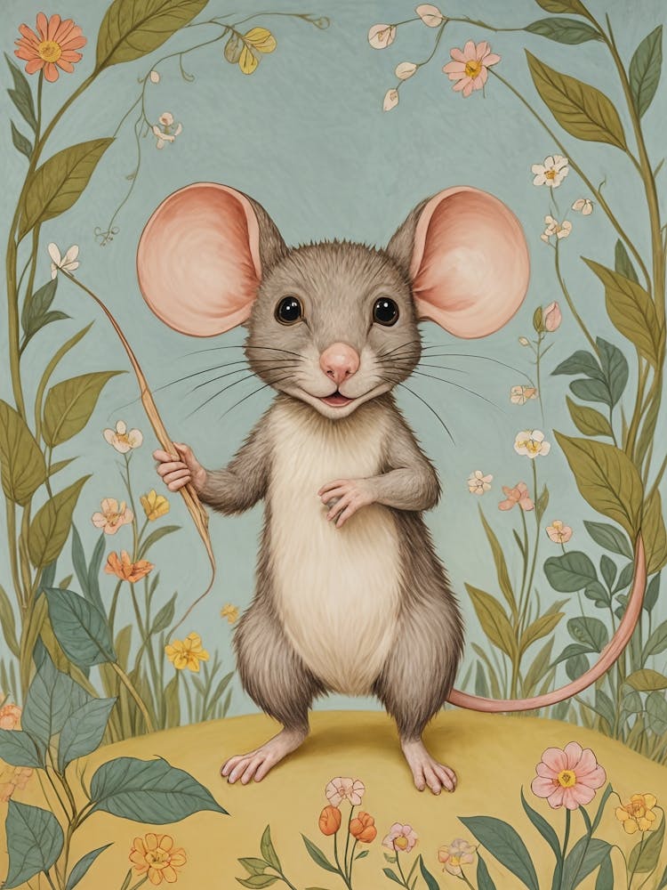 Little Mouse In The Garden