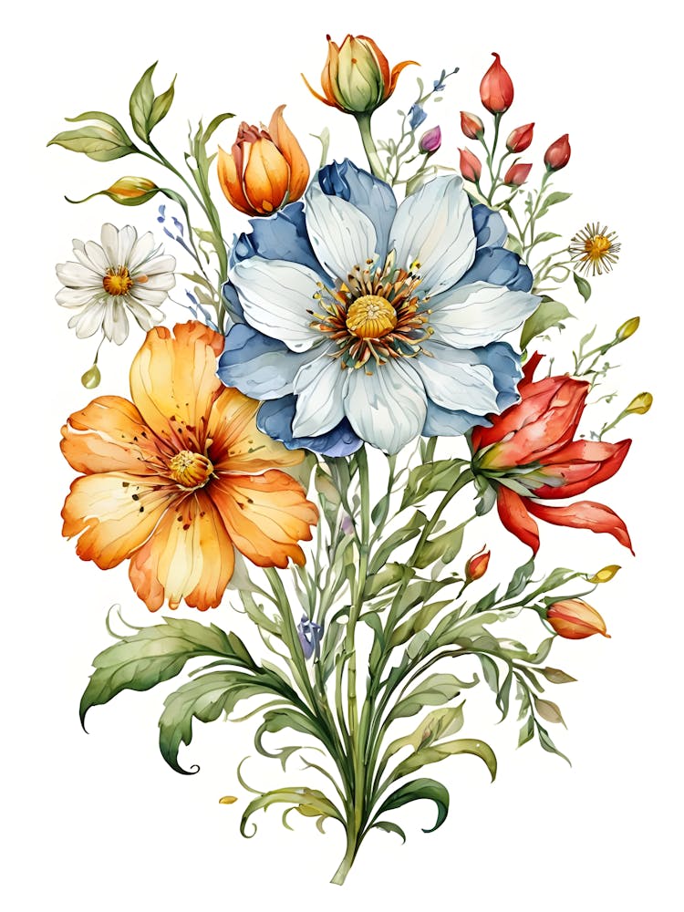 Fleurs à l'Aquarelle 25