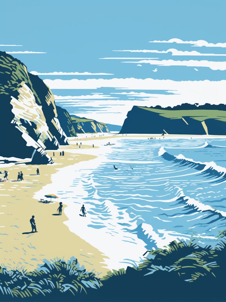 A Picture Of Barafundle Bay Beach Pembrokeshire Wales 1