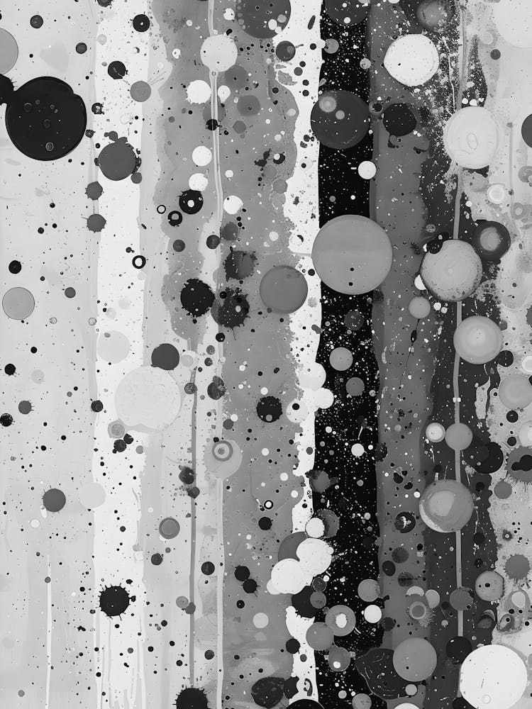 Black And White Abstract Painting 46