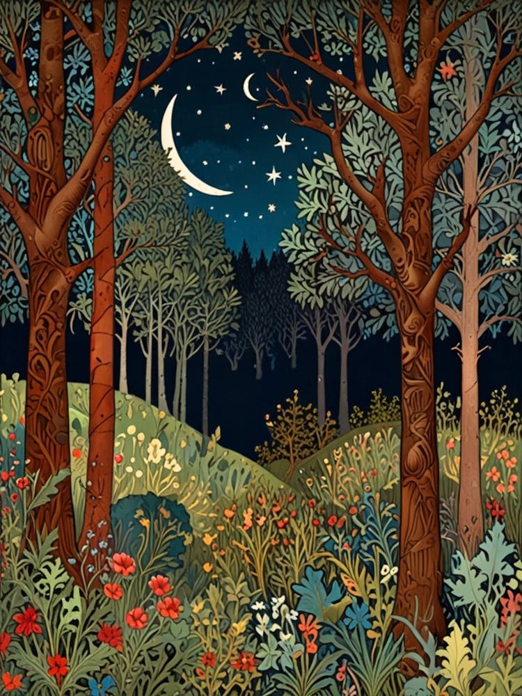 William Morris Night In The Forest 41