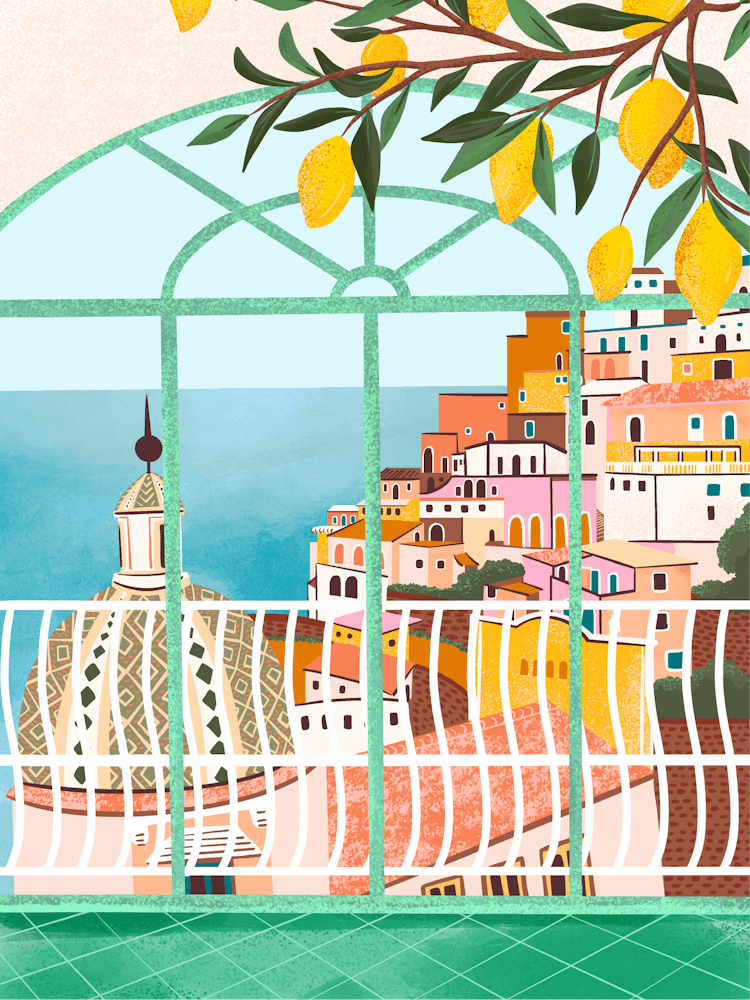 Positano Amalfi Coastline Italy
