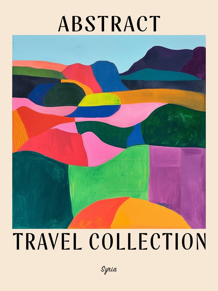 Abstract Travel Collection Poster Syria 2