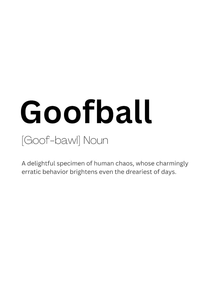Goofball Definition Meaning 1