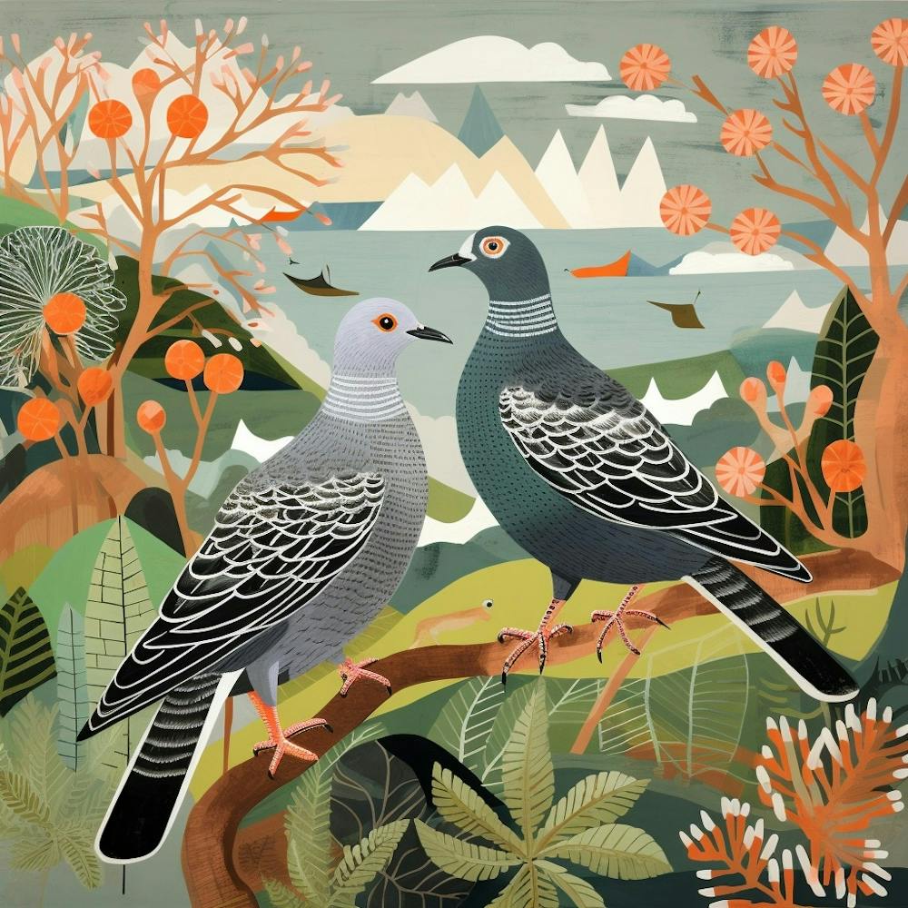 Bird In Nature Pigeon 4