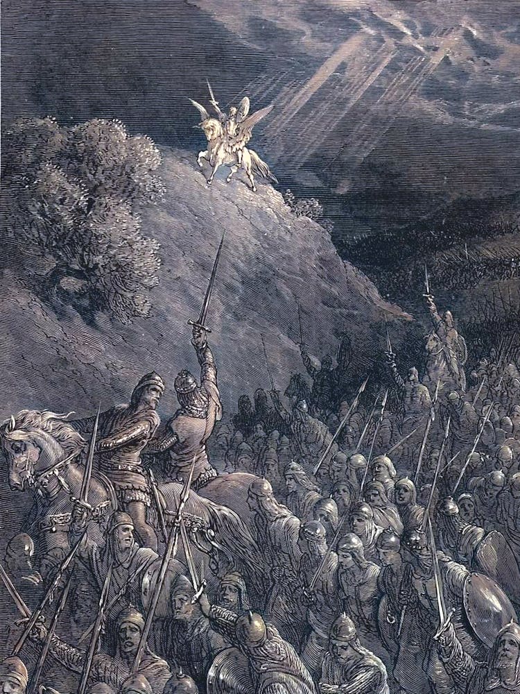 The Vision of Saint George on the Mountain - Gustave Doré, 1877 in Remastered HD