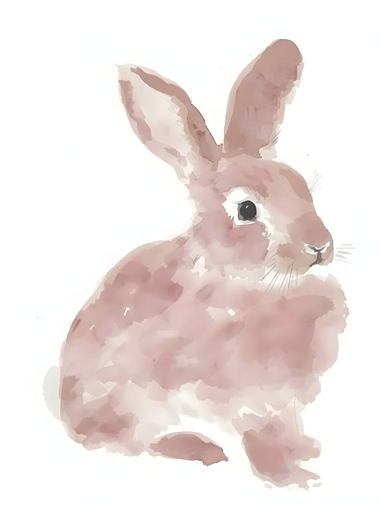 Watercolor Bunny