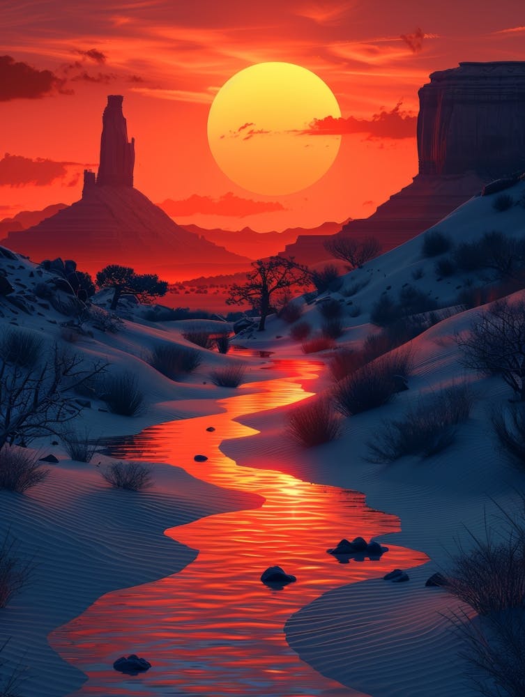 Sunset In The Desert 4
