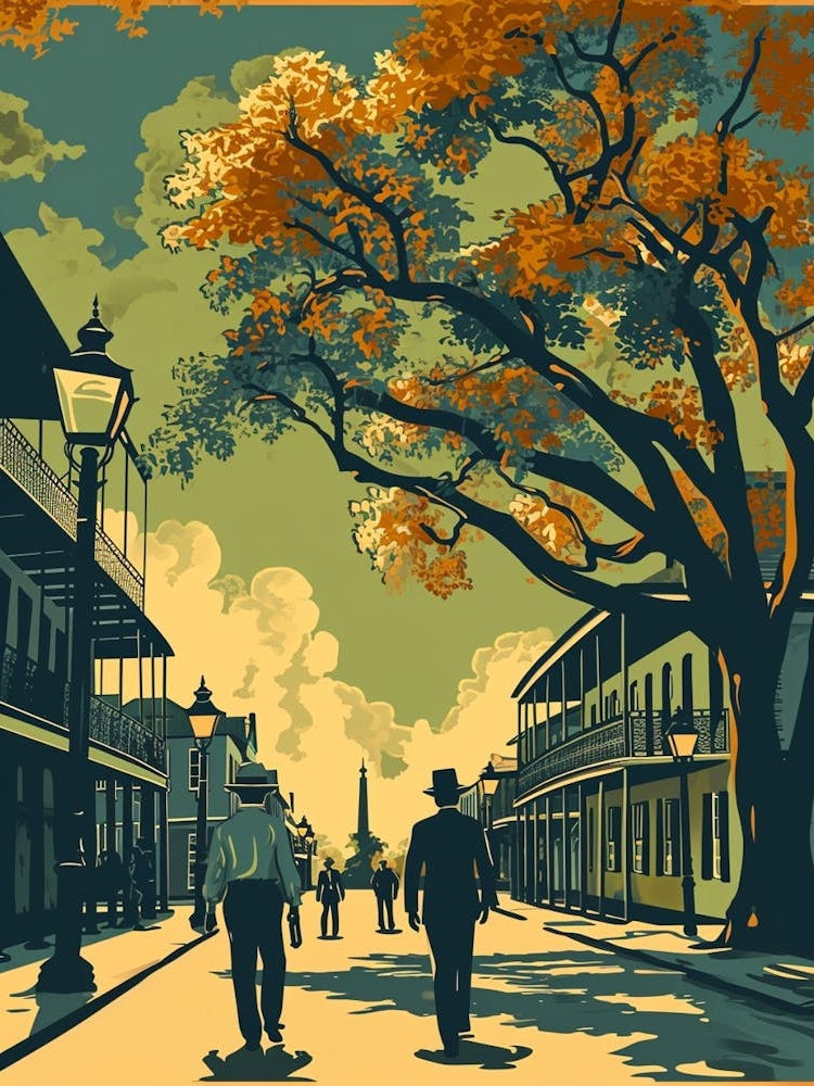 Jackson Square Vintage Poster 1