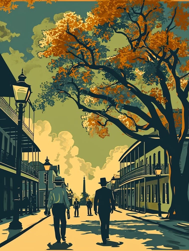 Jackson Square Vintage Poster 1