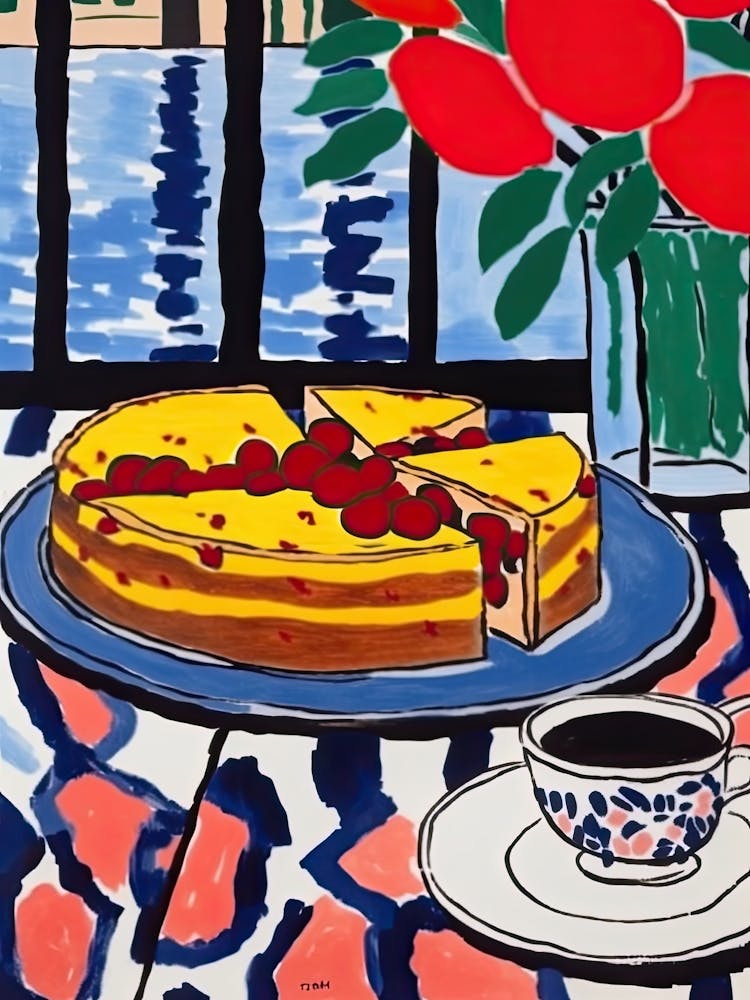 Japanese Cheesecake Painting 2