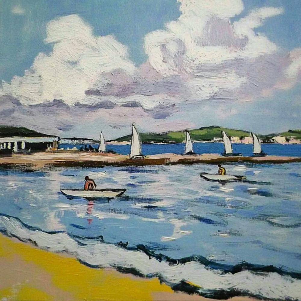 Segelboote am Strand