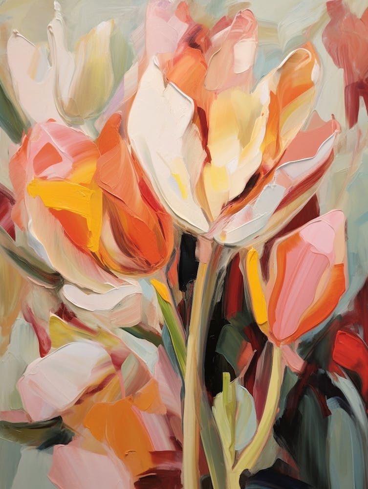 Fall Flower Painting Tulip 3