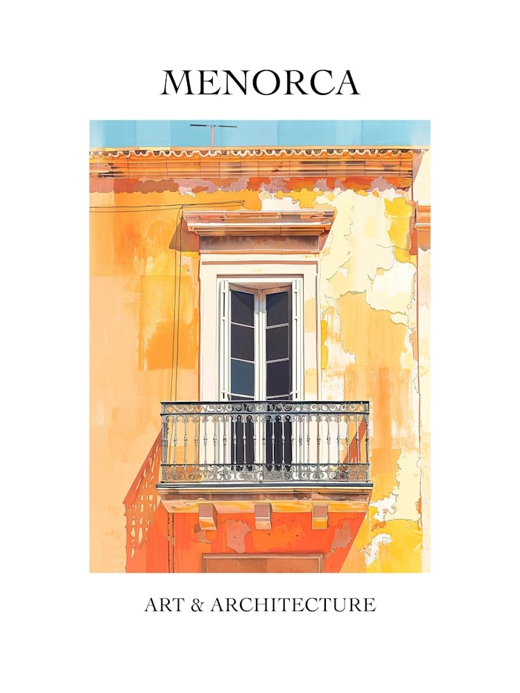 Menorca Travel And Architecture Poster 1