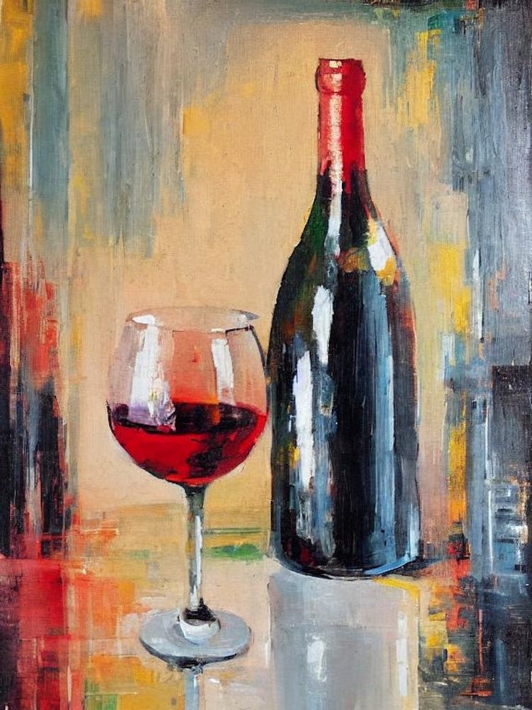 Sauvignon Blanc 1 Oil Painting Cocktail Poster