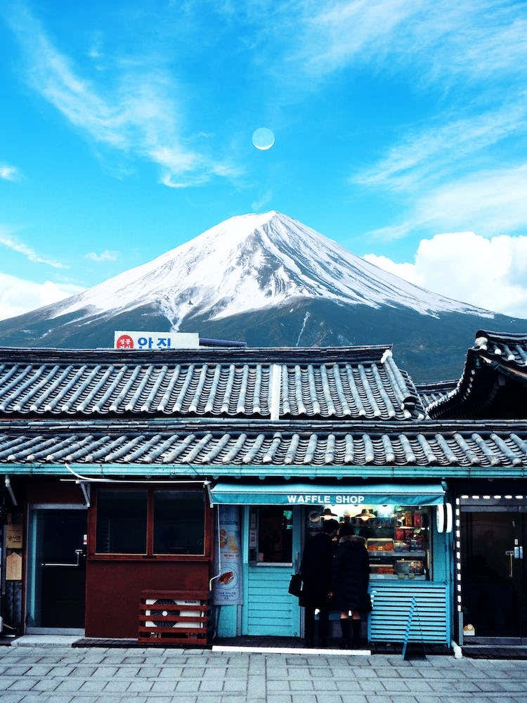 Waffle Shop Mt Fuji Japan