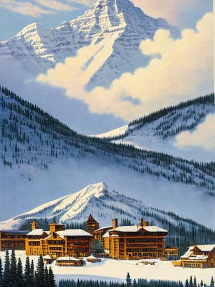 Telluride, Usa Skigebiet Vintage-Landschaft 1 Skiposter