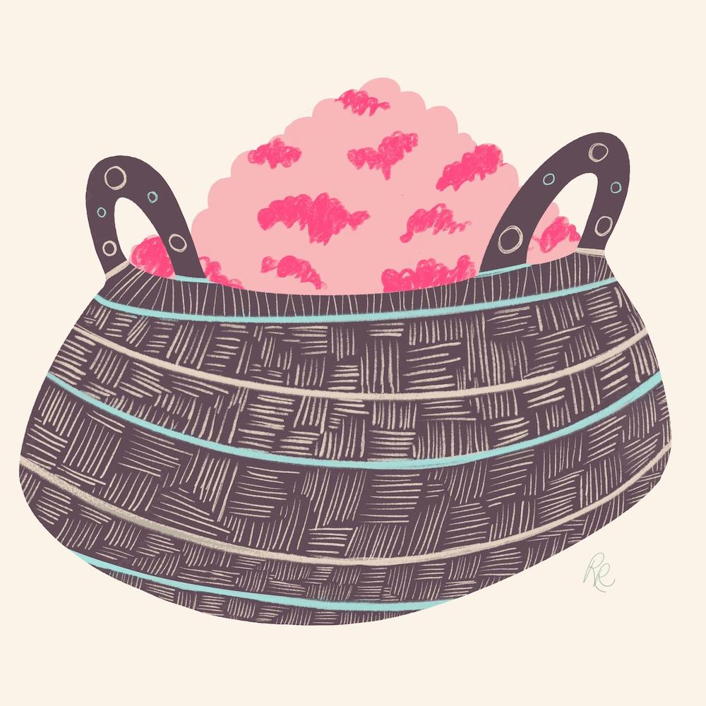 Raspberry Basket Square